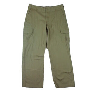 Dickies Flexible and Durable Pants Mens 35x30 Beige Cargo Pockets Straight Leg‎
